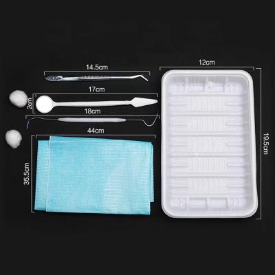 China Disposable and Sterilize Dental Equipment Surgery Sheet Coverall Pack Well Oral Surgery Kit Disposable Dental Sterile Implant Kits Blue for sale