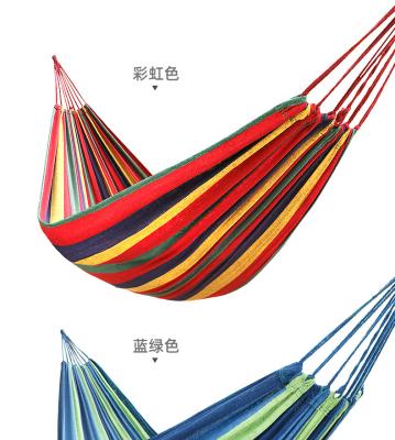 China Super Comfortable Outdoor Custom Double Hammock Tree Hammock Nylon Camping Portable Hammocks for sale