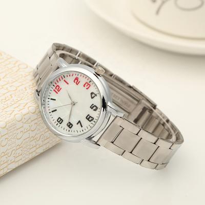 China Automatic digital date steel band watch in stock belt ladies digital display ladies quartz wholesale steel casual watch for sale