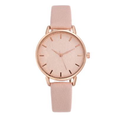 China Fine Fashion Quartz Watches Ladies Scale Display Hands Automatic Quartz Women's Leather Strap Date Watches for sale