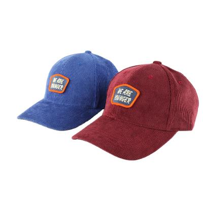 China COMMON Cheap Custom Baseball Cap Corduroy Patch Logo Baseball Cap for sale