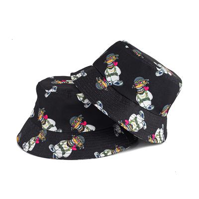 China Custom Printing Picture Factory Logo Bucket Hat Cotton Bucket Hat Fisherman Cap Fishing Man Hat for sale