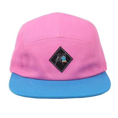 China COMMON Five Panel Embroidery Logo Hat Custom 100% Cotton 5 Panel Camp Hats Hats for sale