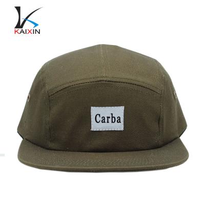 China COMMON High Quality OEM Designed 100% Cotton 5 Panel Custom Camp Hat for sale