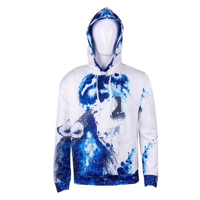 China custom Anti-wrinkle logo printed oversized men pullover hoodies for sale