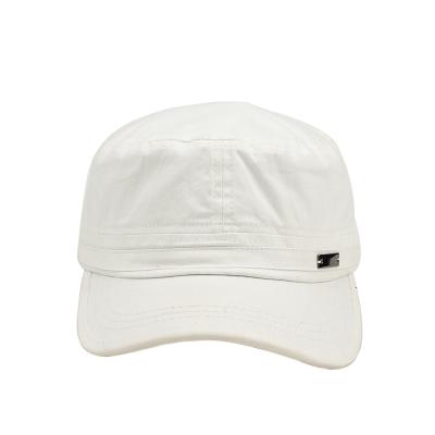 China High quality short pre-curved brim army hat white empty military hat COMMON for sale