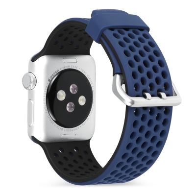 China Custom Protective Hotsale Silicone Strap For Iwatch Factory Supplied for sale