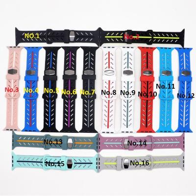 China Silicone Watch Band Waterproof Customizable Waterproof Silicone Eco-friendly Comfortable Watch Band for sale