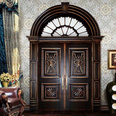 China Decoration Arched Double Doors Retro Style Solid Wood Customization Backed Other Doors Home Whole Customization for sale