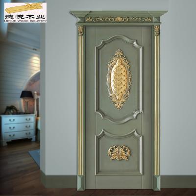 China China Waterproof Suppliers Hot Selling Melamine Laminated Wooden Solid Wood Door for sale