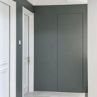 China Hot Selling Modern Solid Wood Waterproof Interior Recessed Invisible Door Design With Hidden Hinges Frameless Secret Door for sale