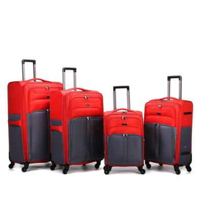 China 2020 Newly Design Travel Luggage Factory Bottom Custom Colors Wholesale Spinner Wheel Suitcase Luggage Set for sale