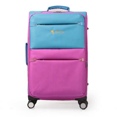 China 2020 New Fashion Design Waterproof Nylon Fabric Trolley Luggage High Quality Suitcase for sale