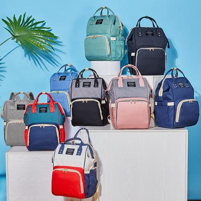 China Factory Wholesale Cheap Water Resistant Mom Baby Diaper Bag Outdoor Backpack For Travel OEM Custom Fashionable Organizer for sale