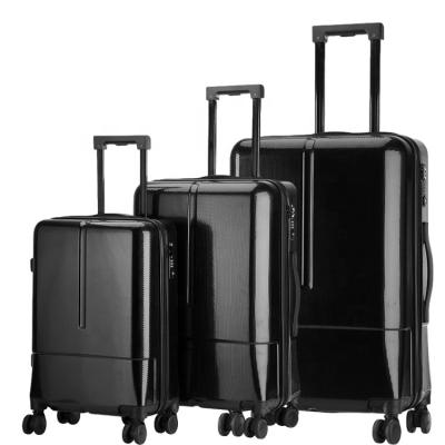 China Good quality abs+pc fashion travel trolley luggage checkout trolley bags with TSA lock for sale