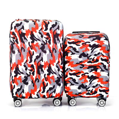 China Custom Luggage Case Cove Fashion Style Travel Spandex Suitcase Black Color Protective Luggage Cover for sale