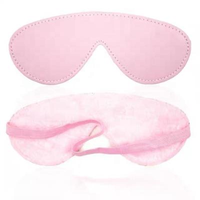 China Bondage Restraints Blindfold Cheaper Leather Sex Fur Fetish Bdsm EyeMask For Adults SM Slave Exotic Cosplaymask Sex Game Stimulus EyeMask for sale