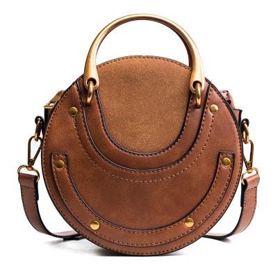 China Fashion Designer Round Shape Handbags Women Shoulder Shopping PU Customized Brand Cross - Outdoor Body Bags Ladies Leather Bag New In 2021 bolsos-para-mujeres for sale