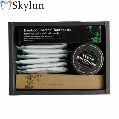 China Teeth Whitening Set Hot Sale OEM Customizable Teeth Whitening Kit Include Special Toothbrush Toothpaste Oil Kit for sale