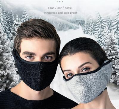 China Availavble AGADECIDO Unisex Ear Muffs Outdoor Cold Proof Face Cover Fur Ear Warmer for sale