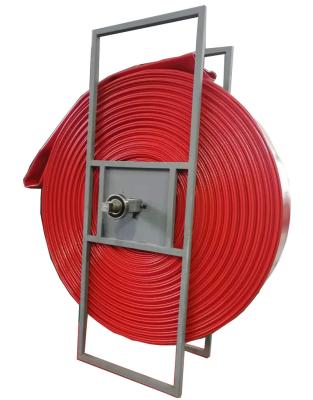 China Professional Custom Made Anti-Abrasion Durable High Pressure Tpu Layflat Pump Water Hose Reel For Fire for sale