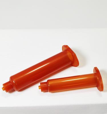 China Hotels Disposable Plastic US New Style 30cc Syringe Amber Color Dispenser Industrial Dispensing Barrel for sale