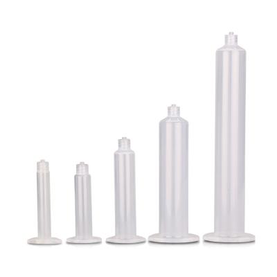 China Building Material Shops 10cc Pneumatic Barrel Transparent Syringe Cylinder Plastic Dispensing Syringe Barrel For Glue for sale