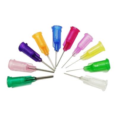 China Hotels Industrial 18G 19G 20G Disposable Epoxy Needle Tube Wholesale Plastic Steel Dispensing Needle Tip Element for sale