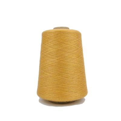 China Antistatic Crop Yellow Softer Acrylic Core Spun Yarn For Sweater And Hat for sale