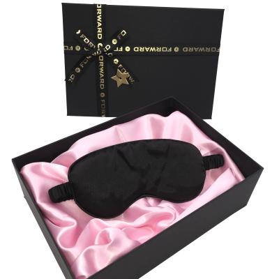 China Wholesale Custom Best Logo Luxury Travel Anti-Wrinkle Sleep Eyemask 100% Silk Eye Mask Mulberry for sale