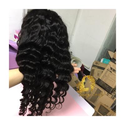 China Body Wave Bundle Wholesale Virgin Brazilian Lace Front Human Hair Wig Brazilian Water Wave Wig for sale