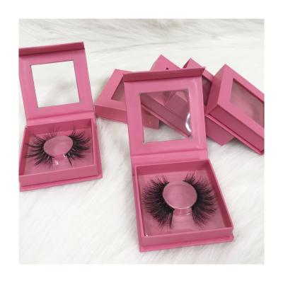 China Wholesale thick mink eyelashes with packaging box custom logo eyelashes seller for sale