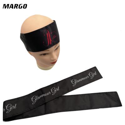 China Other High Quality Satin Bandeau Edge Wrap For Women Silk Head Wrap Custom Logo for sale