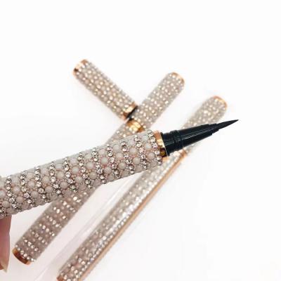 China Wholesale Eyelash Glue Pen Rhinestone Wick Glue Pen Diamond Eye Liner Professional Eyelash Extension Waterproof Eyeliner for sale