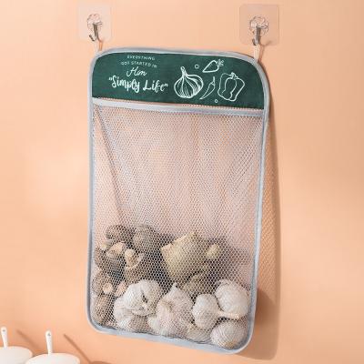 China reusable eco-friendly polyester mesh storage mesh vegetable vegetable bag reusable for sale