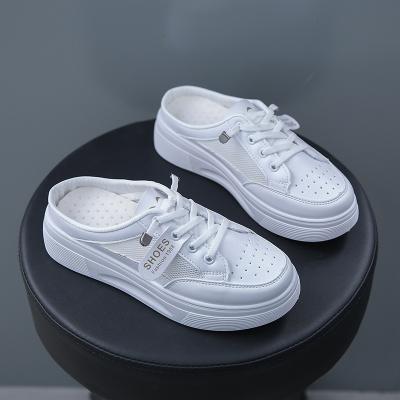 China Fashion Trend 8806 China Custom Women's Breathable Slip On White Casual Shoes Flat Shoes for sale