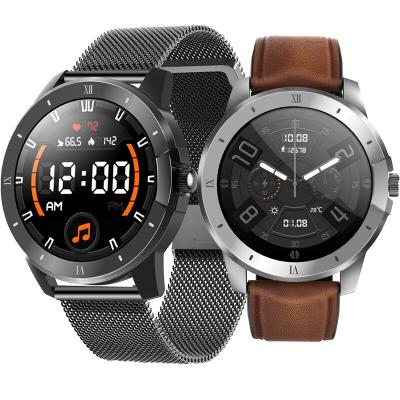 China MP3 Playback MX12 Men Round Smart Watches Waterproof Music Playback IP68 Fitness Blood Oxygen Monitor Smartwatch For Android IOS Huawei for sale