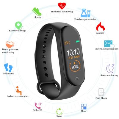 China Android smart watch m4 bracelet touch screen M4 fitness tracker sports watch wristband heart rate blood pressure tracker health smart wristband for sale