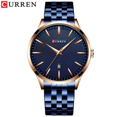 China Auto Date Curren 8364 Sport Business Quartz Men's Watches Fashion Causal Date Stainless Steel Automatic Men's Watch Male Clock for sale