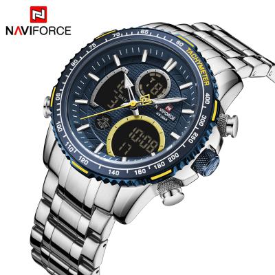 China Automatic Date Promotion NAVIFORCE 9182 Men Watch Brand Luxury Sport Watches Men's Chronograph Quartz Wrist Watch Date Clock Relogio Masculino for sale