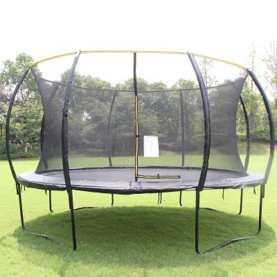 China With Protective Net Pleasant Professional Round Bungee Spring Pumpkin 12ft Trampoline For Sale Different Size for sale