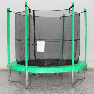 China 8FT Stronger Safer Standard Outdoor Standard Round Trampoline With Enclosure for sale