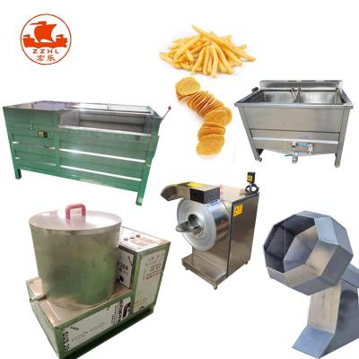 China Low Energy Consumption Semi-automatic Potato Chips Cutting Slicing Machine Potato Chips Making Machine Processing Line 20 for sale