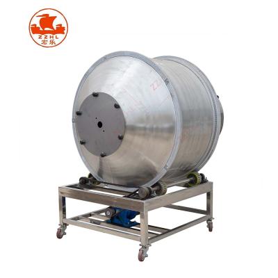 China Powder Drum Fried Food Seasoning Machine Peanut Drum Nuts Seasoning Seasoning Machinery for sale