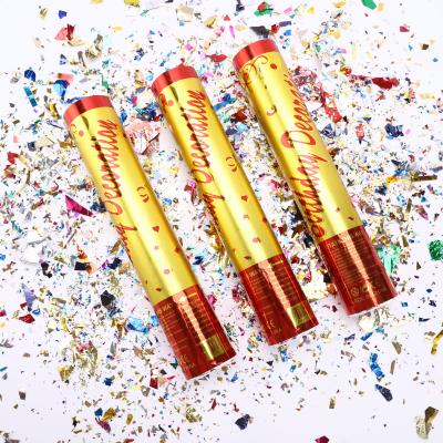 China Iron Party Snap Confetti Cannon, Wedding Silver and Gold Confetti Cannons for sale