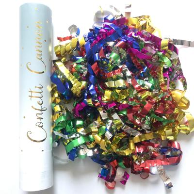 China Party Popper Party Celebration Twist Hand Held By Twist Confetti Colorful Cannon Biodegradable Party Supplies for sale