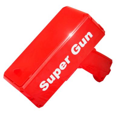 China Manual Toys Super Money Shooter Throw Money Gun Latest Custom Promotional Party Gift for sale