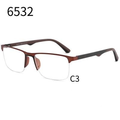 China 6532 Fashionable Women Adults Sports Eyewear Flexible Memory Metal Ladies Men Light Stain Glasses With Clip Onframes for sale