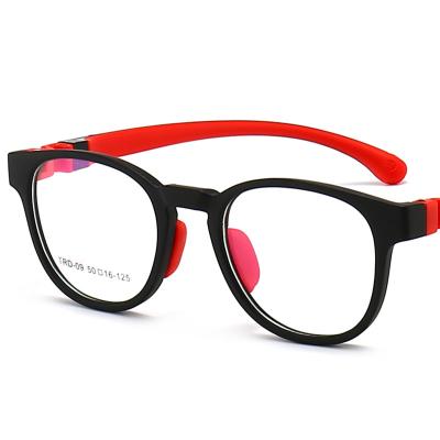 China Colorful Logo Frame Glass Glasses Anti Blue Light Flexible Custom Teenagers Glasses Frames Kids Eyesight Flexible Optical Kids Glasses for sale