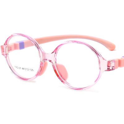 China Eyeglasses Frames Frames For Girls Children Around Beautiful Anti-blue Sight Glass Blue Blocking Sight for sale